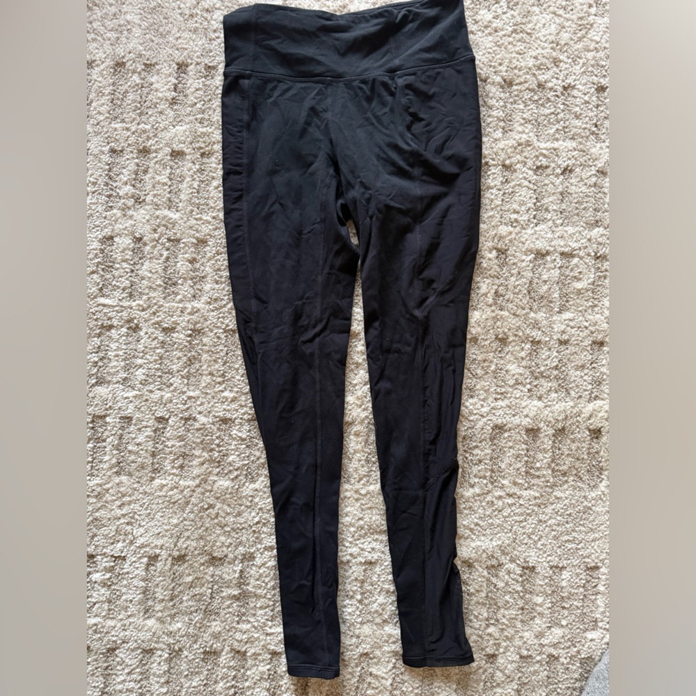Athleta Black Mesh Leggings